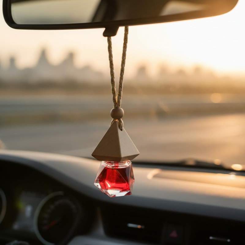 Aroma lahvička do auta - červená - Dárky.pro