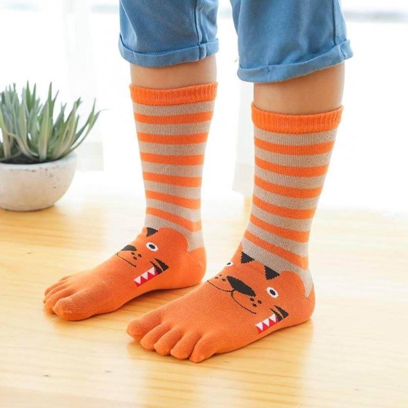 Dětské prstové ponožky větší - tygřík - Dárky.pro