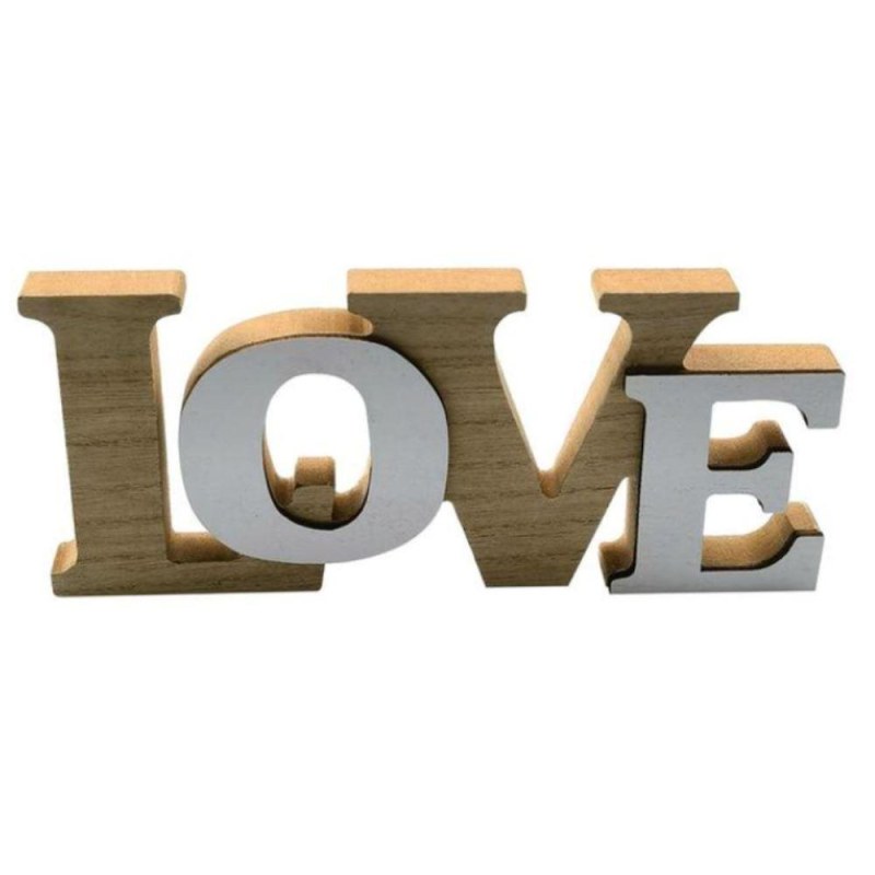 Dřevěná dekorace LOVE - Dárky.pro