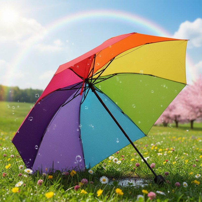 Duhový deštník skládací - Dárky.pro
