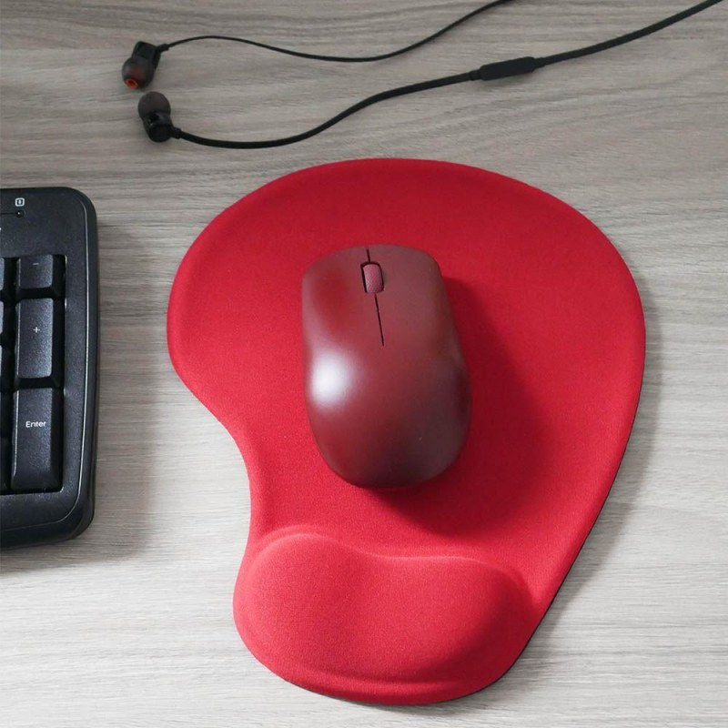 Ergonomická podložka pod myš - červená - Dárky.pro