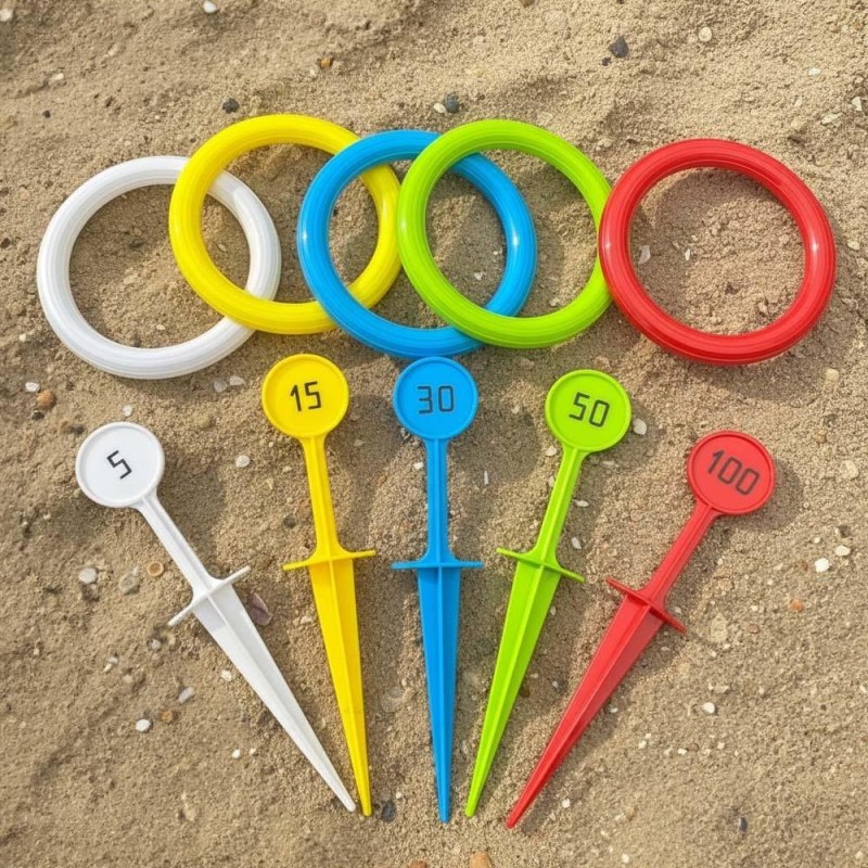 Hra házení kroužků s&nbsp;kolíky do země - Dárky.pro