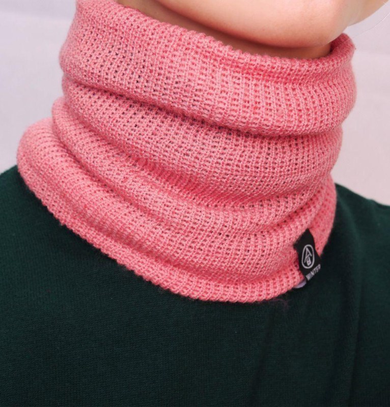 Hřejivý nákrčník - růžový - Dárky.pro