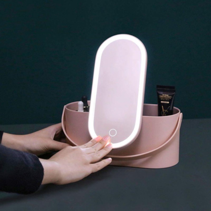 Kosmetický kufřík s LED zrcátkem - Dárky.pro