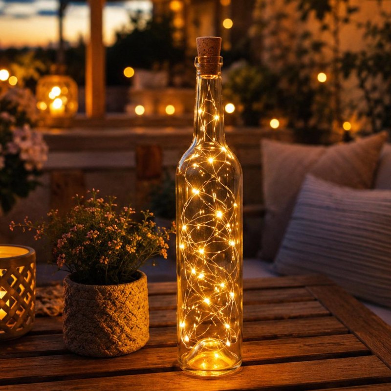 LED světelný řetěz do lahve s&nbsp;korkem 2 m - Dárky.pro