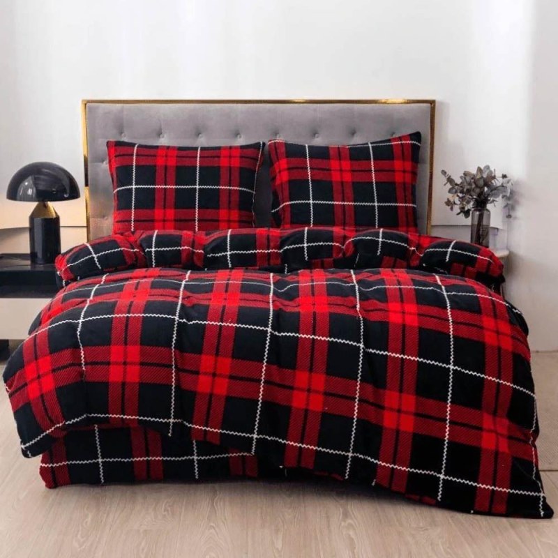 Mikroplyšové povlečení - tartan - Dárky.pro