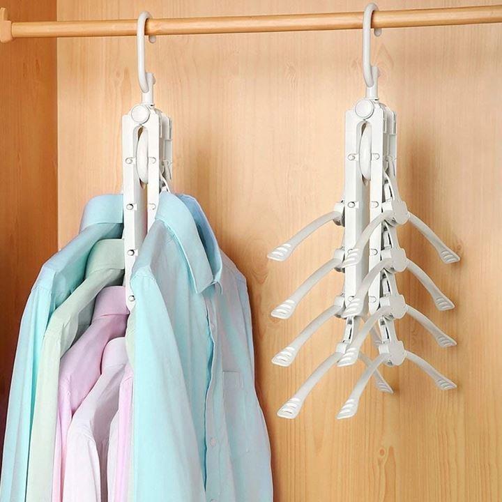 Multifunkční úsporný věšák do skříně s&nbsp;8 ramínky - Dárky.pro