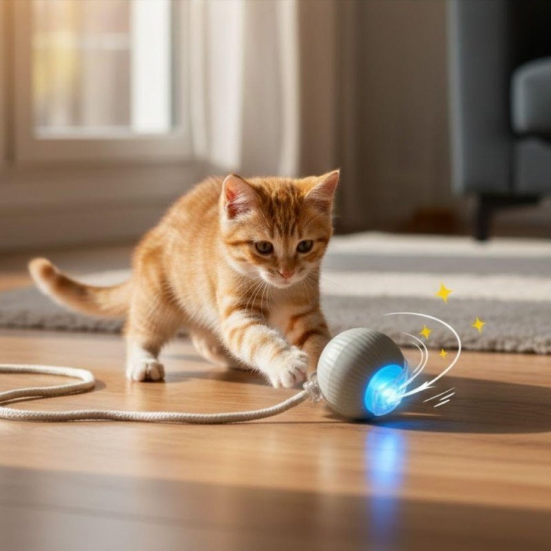 Nabíjecí pohyblivý míček pro zvířata