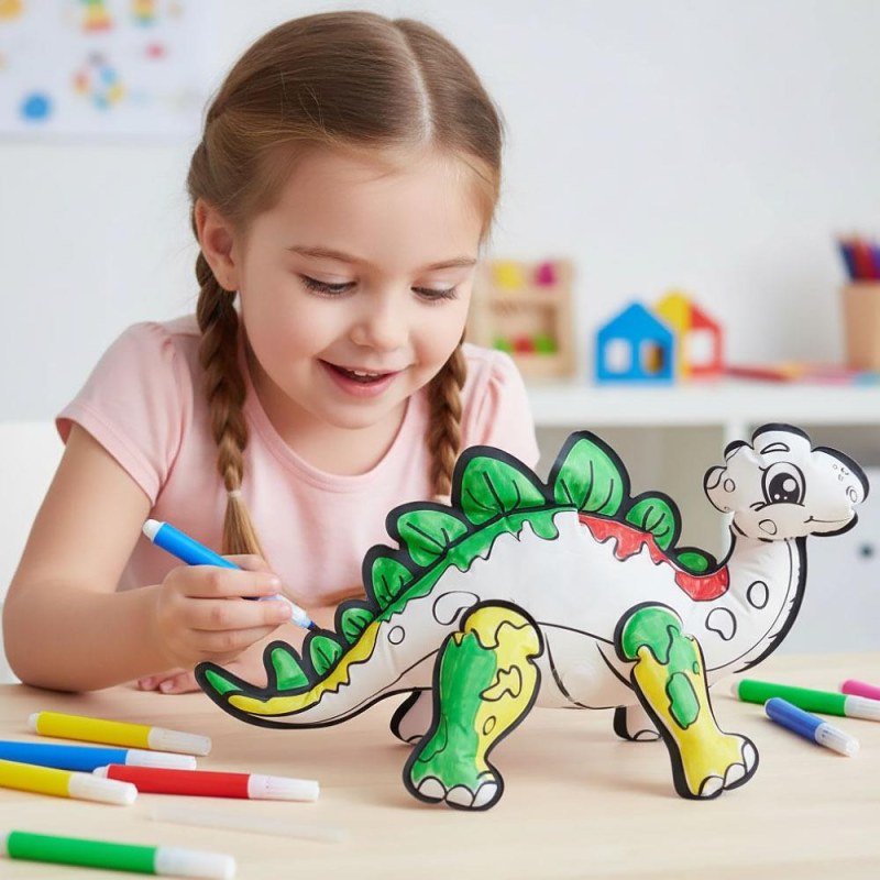 Nafukovací omalovánka - Stegosaurus - Dárky.pro