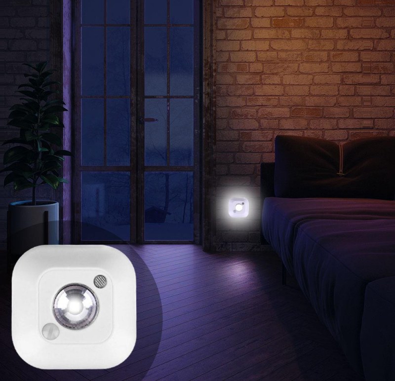 Noční LED světlo na baterie se senzorem pohybu - Dárky.pro