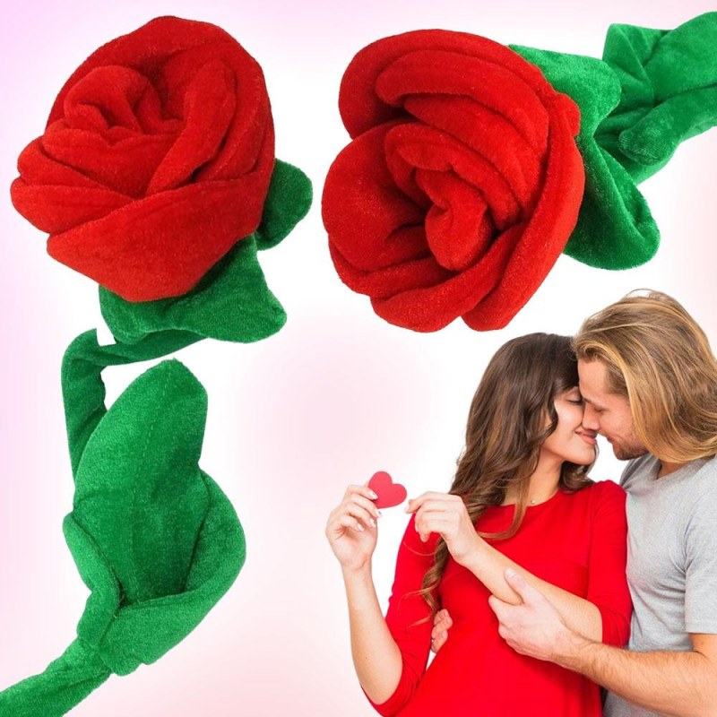 Plyšová červená růže - Dárky.pro