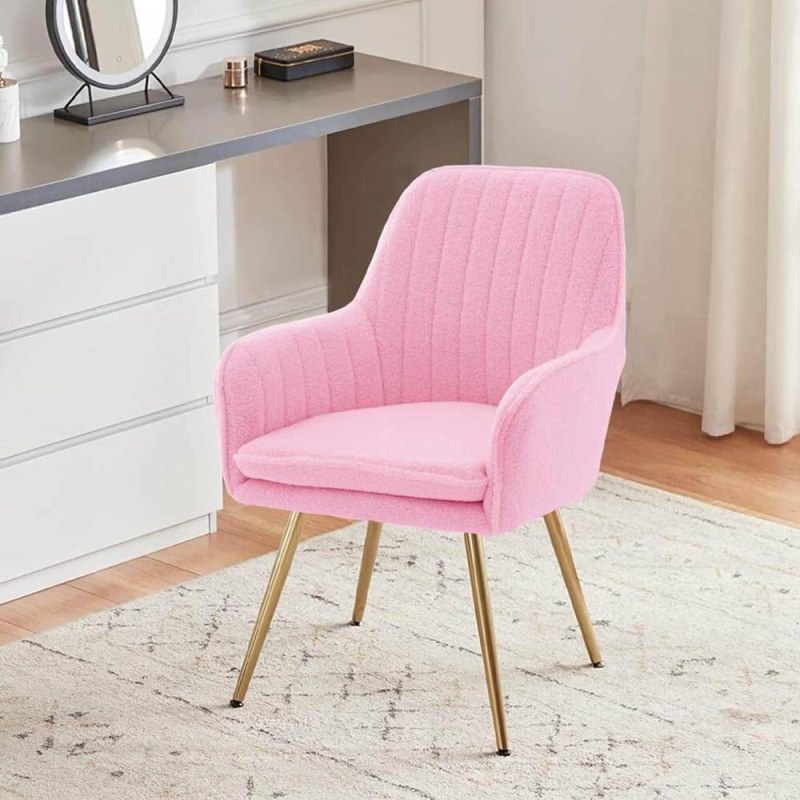 Polstrovaná růžová židlička/křesílko - Dárky.pro