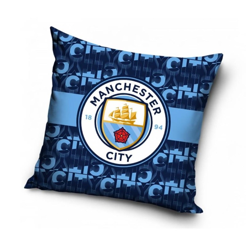 Povlak na polštářek - Manchester City Letters - Dárky.pro