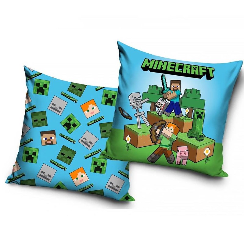 Povlak na polštářek - Minecraft dobrodružství - Dárky.pro