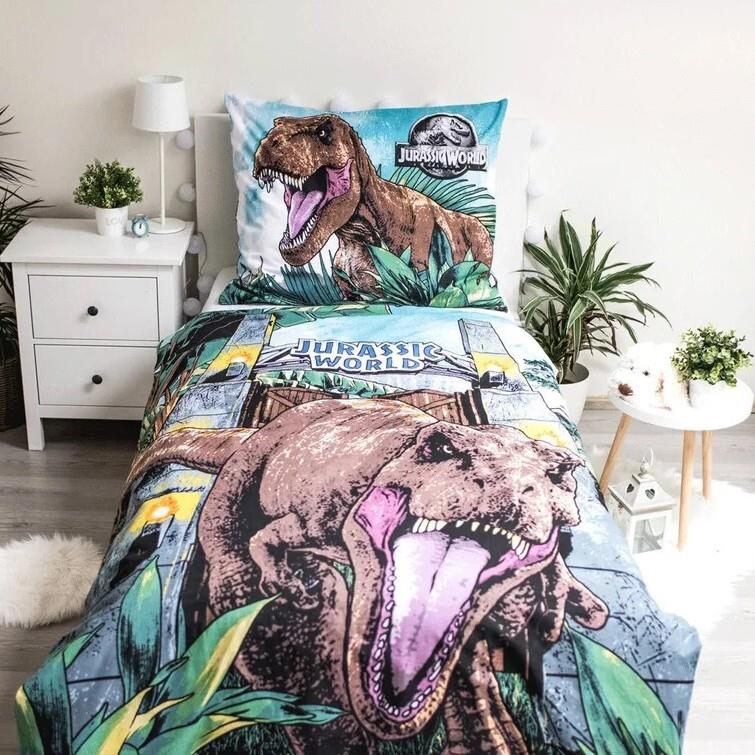 Povlečení Jurský svět - Roar - svítící efekt, 140x200, 70x90 cm - Dárky.pro