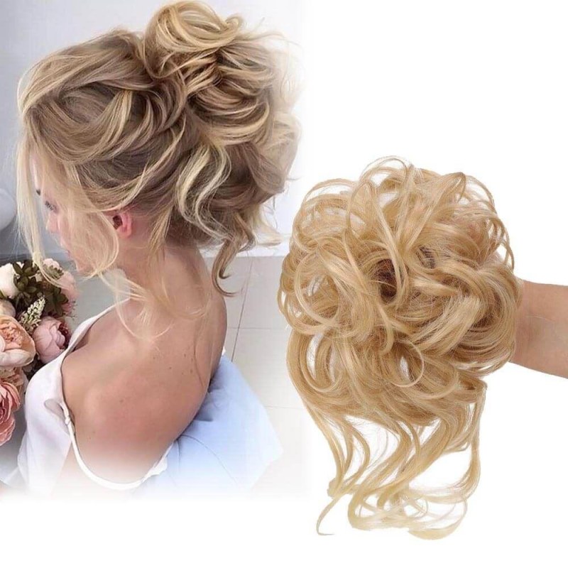 Příčesek do vlasů drdol - plavá blond Příčesek do vlasů drdol - plavá blond - Dárky.pro