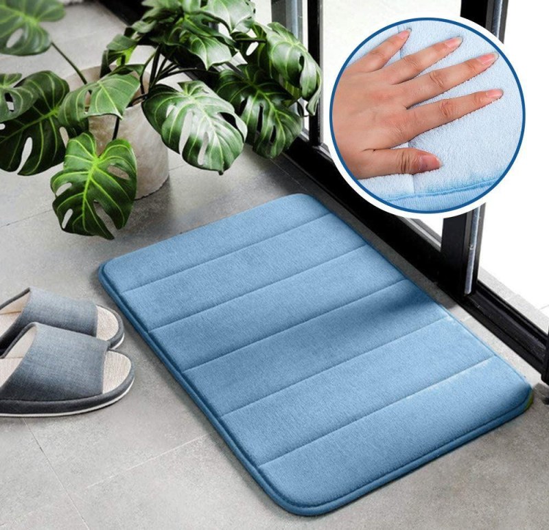 Protiskluzová koupelnová předložka 40 x 60 cm - modrá - Dárky.pro