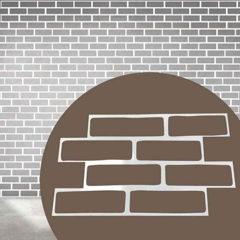 Šablony na zeď 4 ks - cihly - Dárky.pro