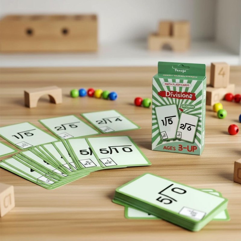 Sada matematických kartiček 36 ks - dělení