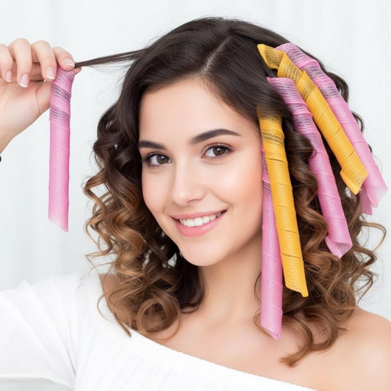 Spirálové natáčky na vlasy 50 cm - 20 ks + háček - Dárky.pro