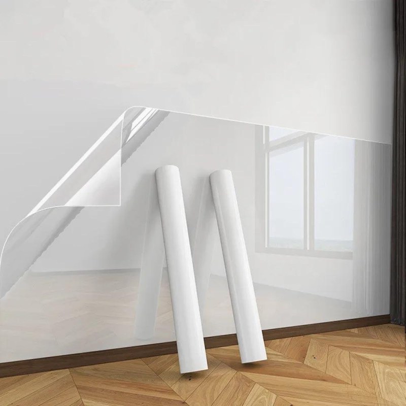 Statická transparentní ochranná a omyvatelná fólie na stěnu 60x200 cm - Dárky.pro