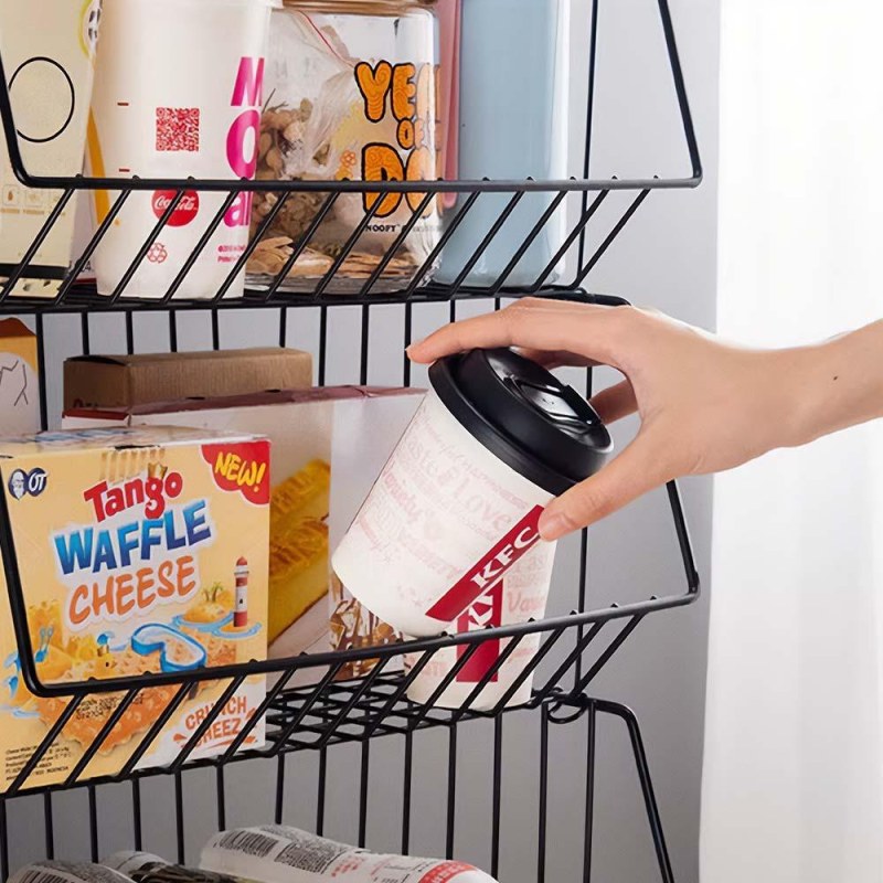 Stohovatelný třípatrový kovový organizér - Dárky.pro