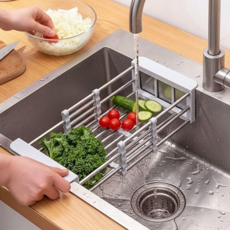 Teleskopický odkapávač do dřezu 25,5-45 cm - Dárky.pro