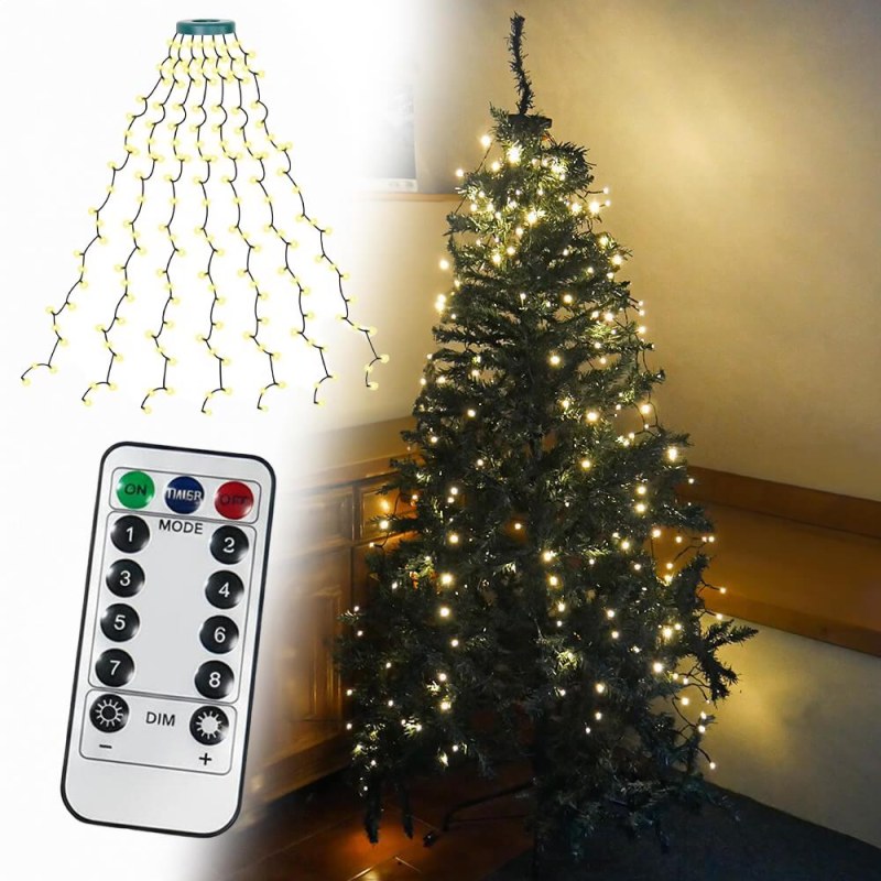 Vánoční LED osvětlení s&nbsp;dálkovým ovladačem - bez motání s&nbsp;rovnoměrným rozložením světýlek - Dárky.pro