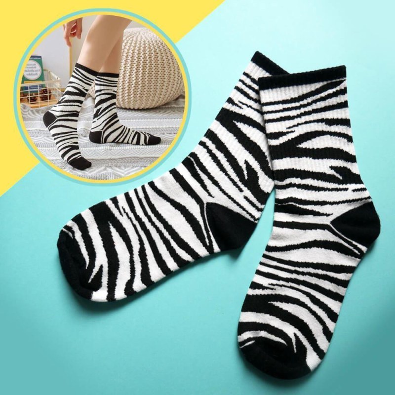 Veselé ponožky - zebra - Dárky.pro